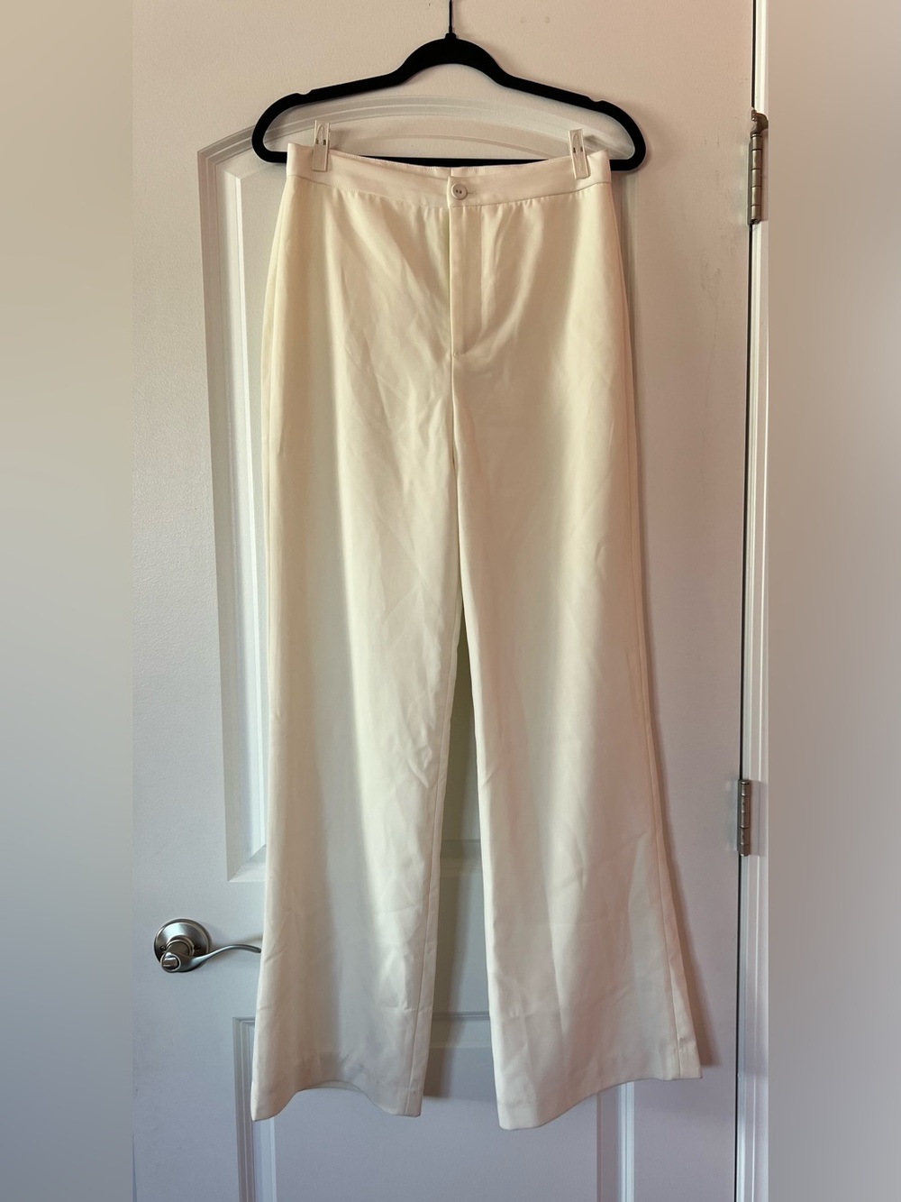 Lulu's Women’s Cream Wide-Leg Dress Pants